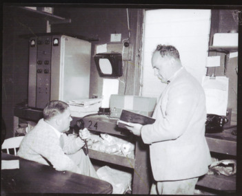Photograph - fishing industry office Lakes Entrance  c1960, Bulmer