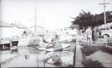 Photograph - Seaplane Harbecks Wharf, Bulmer, 1950 c