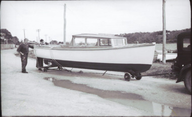 Photograph - Motor Boat Launch, Bulmer, 1950 c