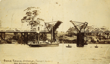 Postcard - Swan Reach Bridge c1908, H D Bulmer, 1908 c