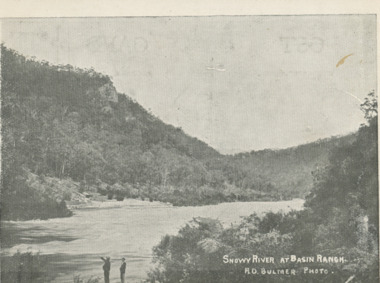 Postcard - Snowy River at Basin Ranch, Bulmer, 1930 c