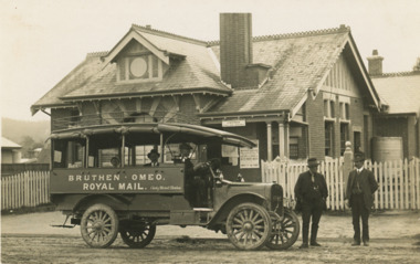 Postcard - Bruthen-Omeo Royal Mail, WS Vogt, 1920 c