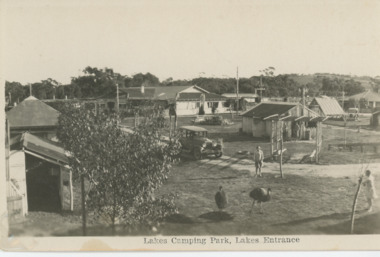 Postcard - Whiters Camp Park. Lakes Entrance Victoria, Bulmer, Whiters Camp Park, 1930 c