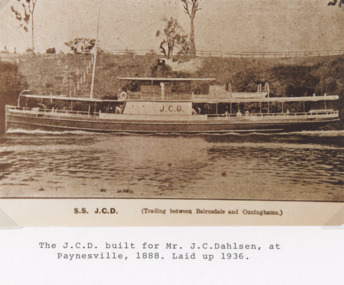 Album - SS J C Dahlsen, M Fish, East Gippsland Album
