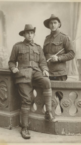 Postcard - W#W1 AIF soldiers/ Searle, A J Bearling and Son Sharfesbury and Fuvant, 1917