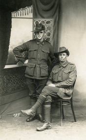 Postcard - Private CR Sands WW1 AIF, 1918