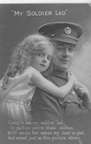 Postcard - WW1 Postcard from Charles Sands to Dorothy Davidson, Raphael Tuck and Sons, 1917