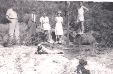Photograph, Albert E Clark, Manager of Lakes Oil Limited, Lakes Entrance, 1942