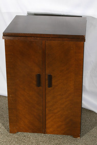Domestic object - Singer sewing machine in cabinet