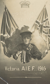 Postcard - WW1, 22304 Bombardier Vere Neville Baylis, c1916