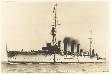 Postcard - H.M.A.S. Melbourne c1914