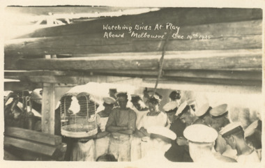 Postcard - H.M.A.S. Melbourne crew c1925