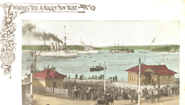 Postcard, CBA, Co LTD Graphics, Man-o-War Stairs Sydney Harbour, 1911