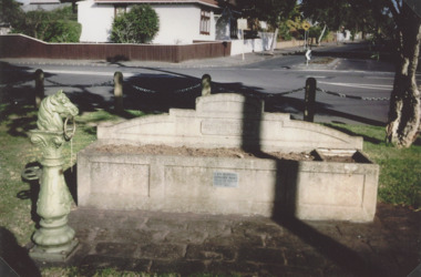 Photograph, George Bills Horse Trough at Boroodarah Cemetery, Kew, Melbourne, c2015