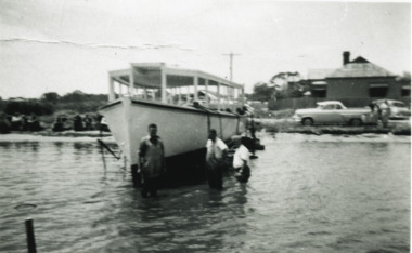 Photograph - Launching of the Bluebird, 1956