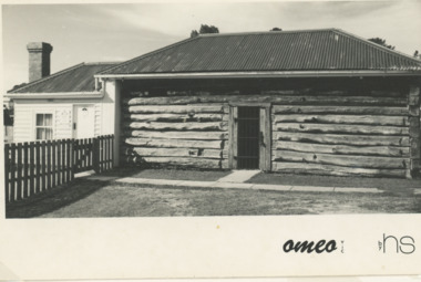 Postcard - Log Gaol at Omeo Court House Victoria
