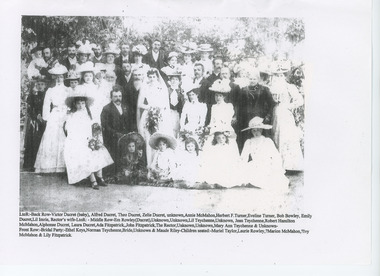 Photograph - Wedding of Norman Teychenne and Laura Dueret C1900, c1900