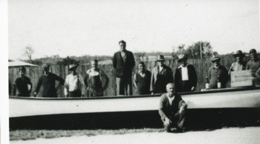 Photograph - Launching of Salmon Company Boat, Mid 1900's