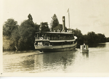 Photograph - Excursion Boat on Gippsland Lakes 1936
