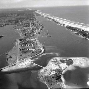 Photograph - Aerial view of Lakes Entrance c1950's, c1950