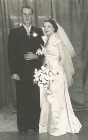 Photograph - Fred and Yvonne Beane Wedding, c1950