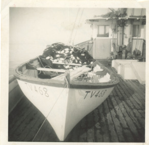 Photograph - Net Boat on deck of a Trawler - Lakes Entrance