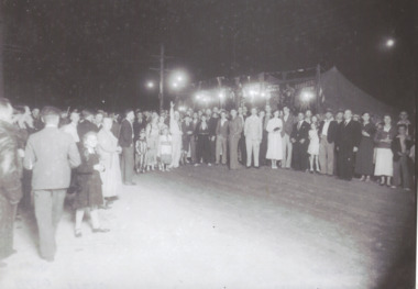 Photograph - New Years Eve on the Esplanade Lakes Entrance c1950