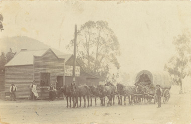 Postcard - Battens eight horse team 1907, 10/6/1907
