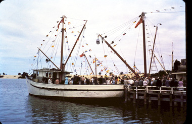 Photograph - Anchovette at Blessing of the Fleet - Lakes Entrance