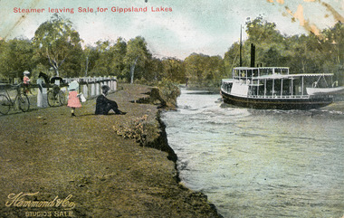 Photograph - Steamer Leaving Sale for Gippsland Lakes