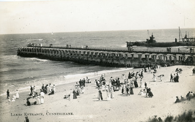 Photograph - Eastern Pier  Lakes Entrance Victoria. early1900's