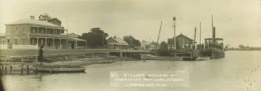 Photograph - Steamer arriving at Paynesvill from Lakes Entrance