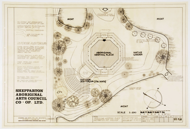 Work on paper - Architectural drawings, Aboriginal Keeping Place, Shepparton International Village