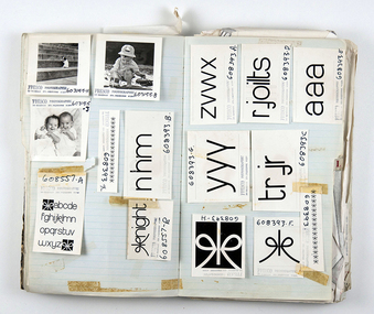 Albums, Index book containing contact prints