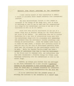 Documents, Extracts from Report submitted in the competition