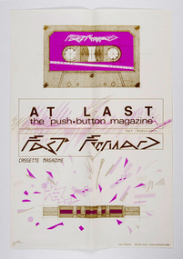 Posters, At Last the 'push-button magazine' Fast Forward cassette magazine