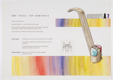 Proposals, Concept A1: One piece, Top Controls