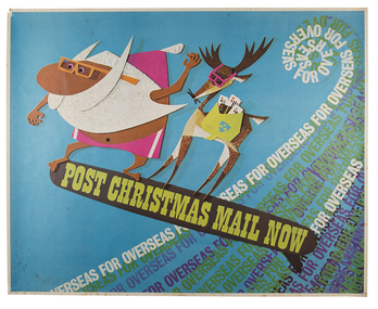 Posters, Post Christmas Mail Now For Overseas