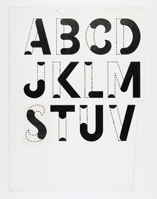 Drawings, Godfrey (Geoff) Fawcett and David Lancashire, Lettering sketch