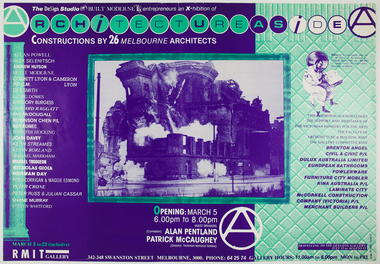 Posters, Architecture as Idea: Constructions by 26 Melbourne Architects, 1984