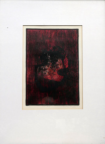 Work on paper - Lithograph, Grahame King, Red and Black, 1965