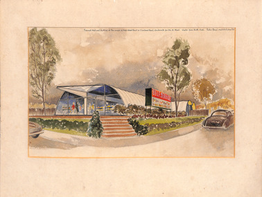 Work on paper - External Perspective, Robin Boyd, June 1953
