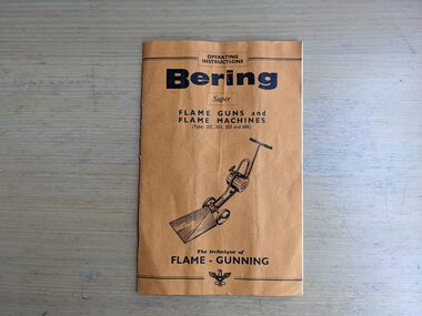 Book, Bering, Super Flame Guns and Flame Machines