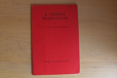 Book, G.C. Scott and D Gurney, A French Word Book, 1964