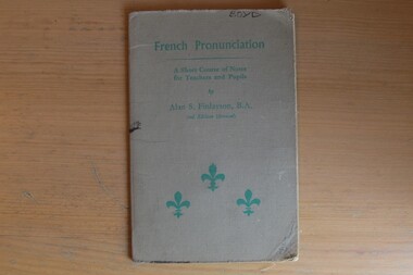 Book, Alan S. Finlay, French Pronunciation, 1960