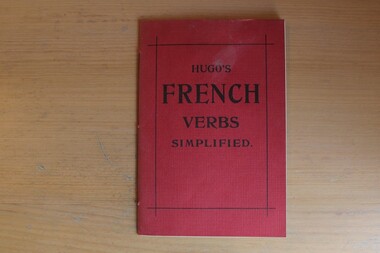 Book, Hugo's Language Institute, Hugo's French Verbs Simplified