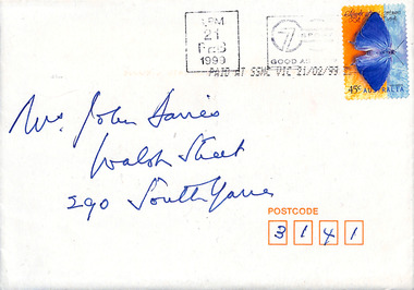 Letter, Elisabeth Murdoch, 1999