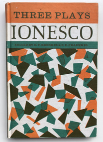 Book, Eugene Ionesco, Three Plays, 1965