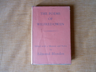 Book, Edmund Blunden, The Poems of Wilfred Owen, 1969