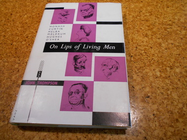 Book, John Thompson, illustrated by Noel Counihan, On Lips of Living Men, 1962